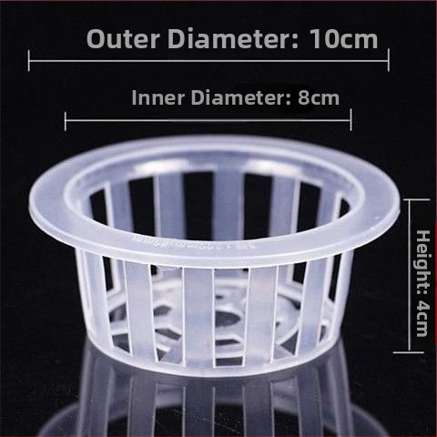 Trīsdaļīgs hidroponikas stikla vāzes komplekts ar sakņu grozu un ūdens trauku