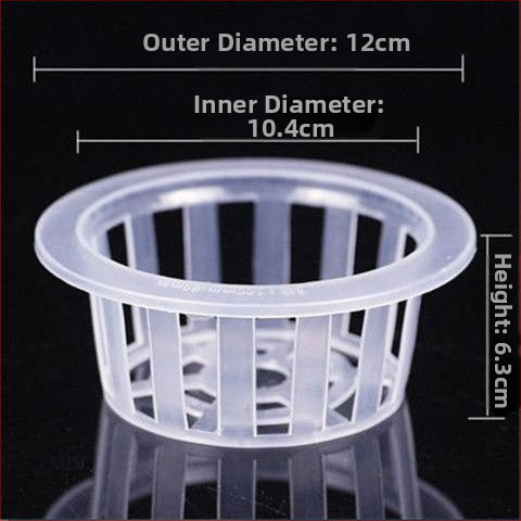 Trīsdaļīgs hidroponikas stikla vāzes komplekts ar sakņu grozu un ūdens trauku
