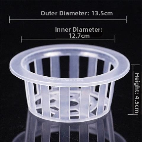Trīsdaļīgs hidroponikas stikla vāzes komplekts ar sakņu grozu un ūdens trauku