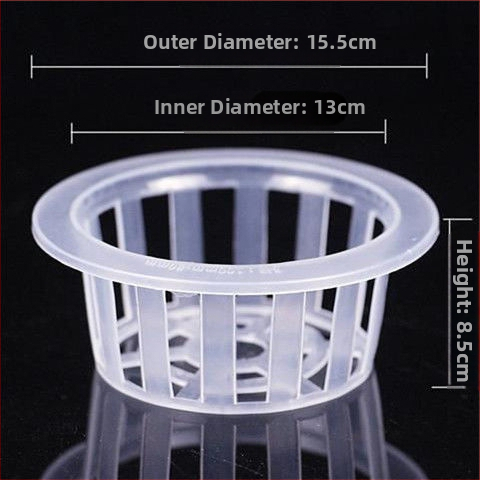 Trīsdaļīgs hidroponikas stikla vāzes komplekts ar sakņu grozu un ūdens trauku