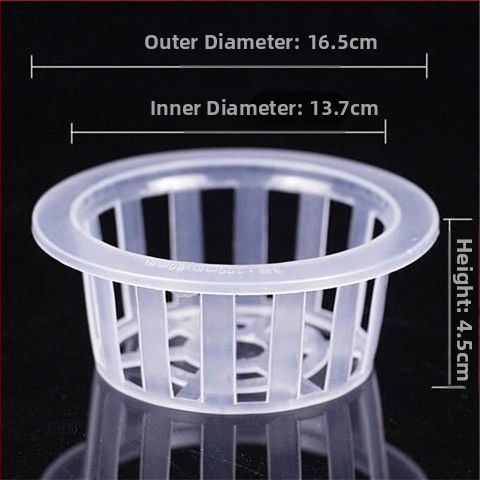 Trīsdaļīgs hidroponikas stikla vāzes komplekts ar sakņu grozu un ūdens trauku