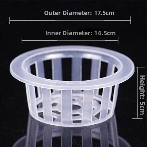 Trīsdaļīgs hidroponikas stikla vāzes komplekts ar sakņu grozu un ūdens trauku