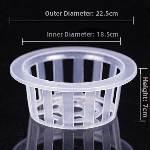 Trīsdaļīgs hidroponikas stikla vāzes komplekts ar sakņu grozu un ūdens trauku