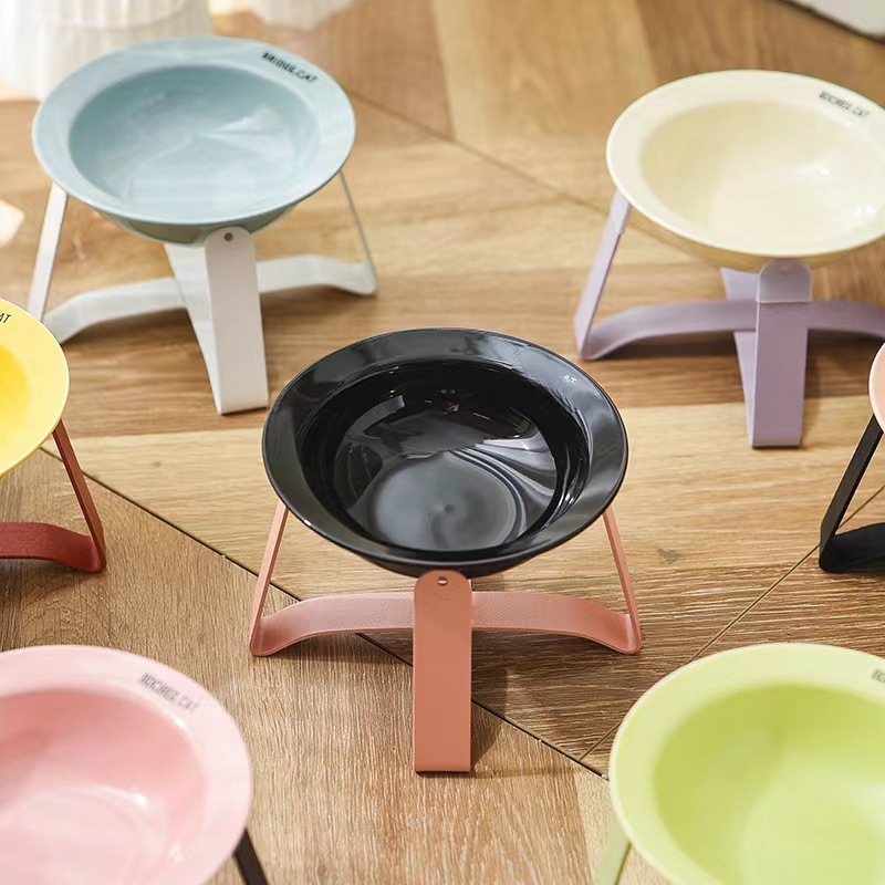 Керамична котешка купичка за храна (Материал: керамика; Подходяща за: котки; Категория: храна за домашни любимци)