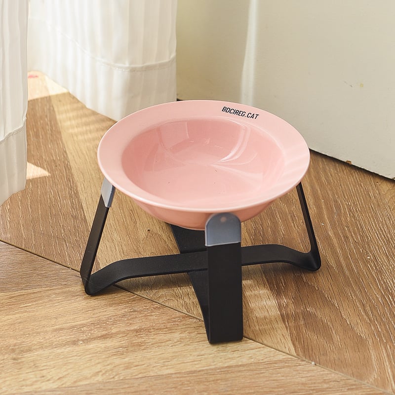 Керамична котешка купичка за храна (Материал: керамика; Подходяща за: котки; Категория: храна за домашни любимци)