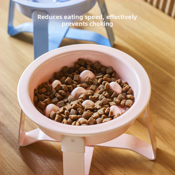 Keramikas kaķu lēnas barošanas bļoda — pret aizrīšanos, viegli tīrāma, atsevišķs dizains