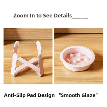 Keramikas kaķu lēnas barošanas bļoda — pret aizrīšanos, viegli tīrāma, atsevišķs dizains