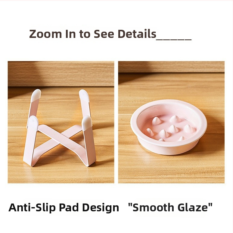 Keramikas kaķu lēnas barošanas bļoda — pret aizrīšanos, viegli tīrāma, atsevišķs dizains