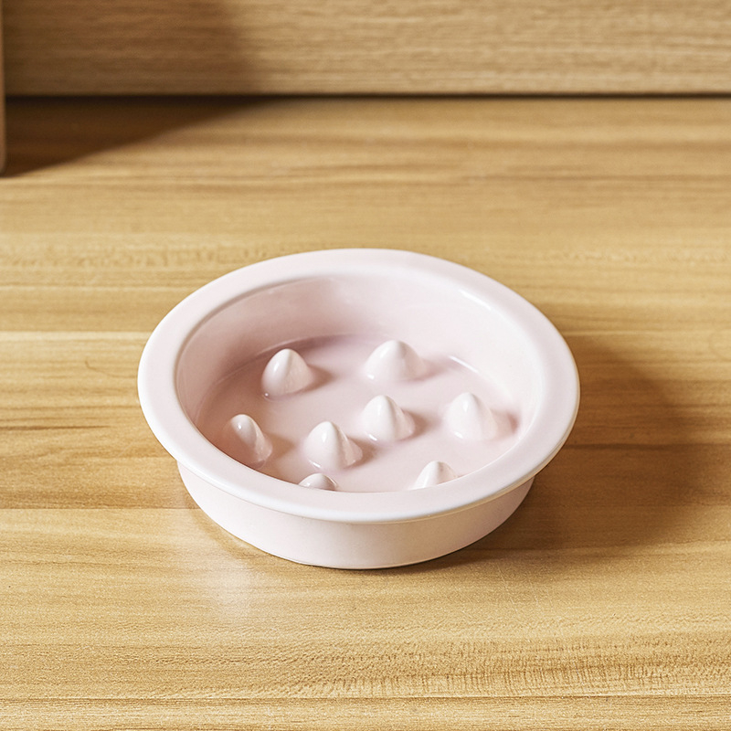 Keramikas kaķu lēnas barošanas bļoda — pret aizrīšanos, viegli tīrāma, atsevišķs dizains