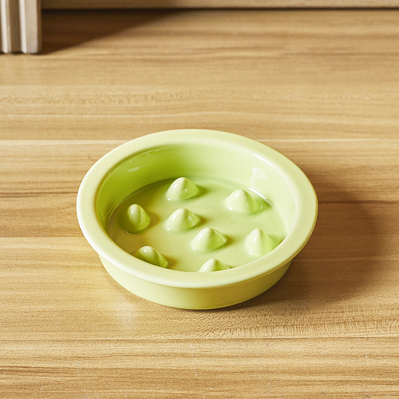 Keramikas kaķu lēnas barošanas bļoda — pret aizrīšanos, viegli tīrāma, atsevišķs dizains