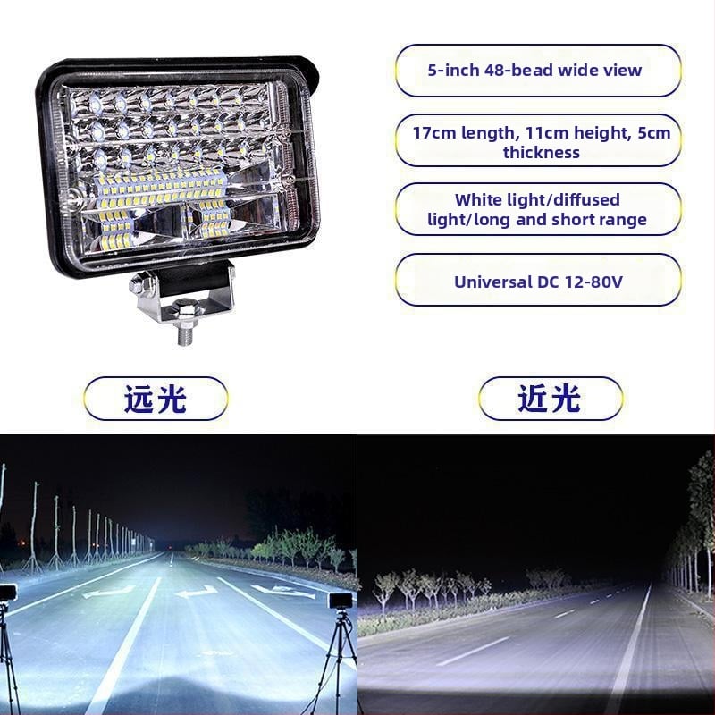 Kamion LED reflektor 12–24V anti-fog fény, Modell 1, Kompatibilis 1 modellel — Tianzhiba