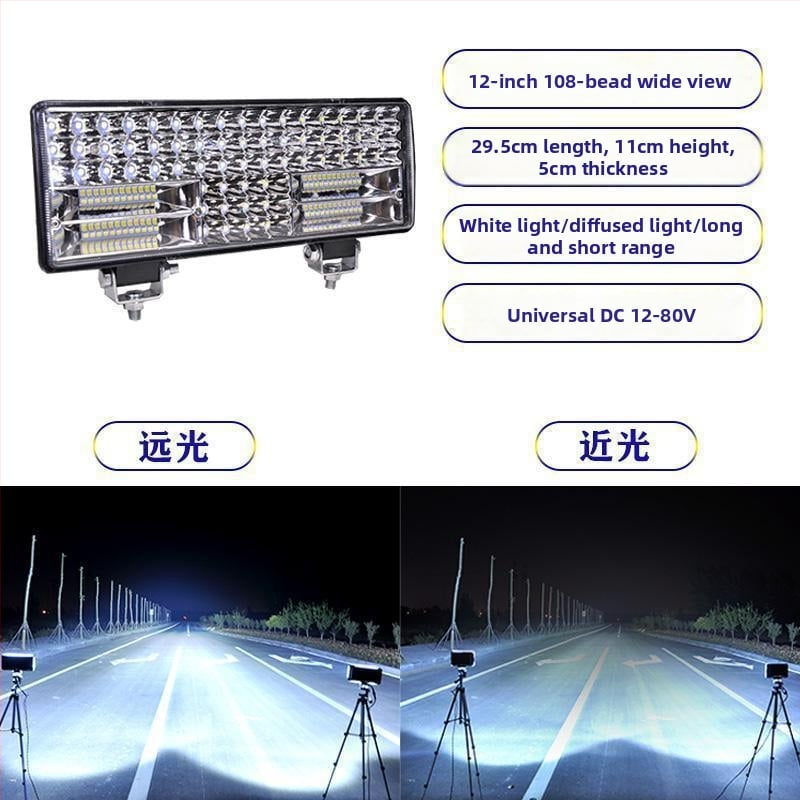 Kamion LED reflektor 12–24V anti-fog fény, Modell 1, Kompatibilis 1 modellel — Tianzhiba