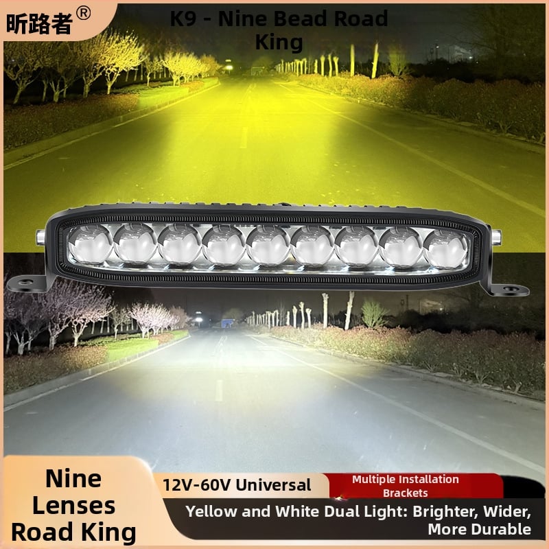 Automobilio grotelėms skirtas lazerinio kanono prožektorius – slėptas LED, 60W, 10–60V, 1440 lm, aliuminio lydinys, modelis W0118d