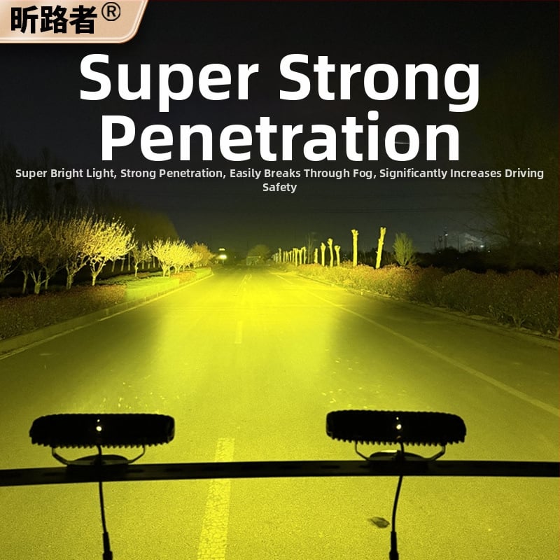 Automobilio grotelėms skirtas lazerinio kanono prožektorius – slėptas LED, 60W, 10–60V, 1440 lm, aliuminio lydinys, modelis W0118d