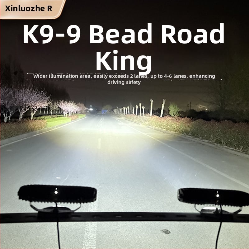 Automobilio grotelėms skirtas lazerinio kanono prožektorius – slėptas LED, 60W, 10–60V, 1440 lm, aliuminio lydinys, modelis W0118d