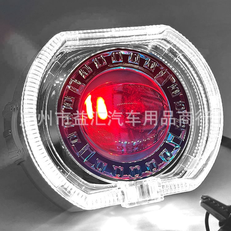 Devil Eye LED priekinis žibintas motociklui su integruota lęšiu, IP68, 25W, 9-60V, 3000 lm