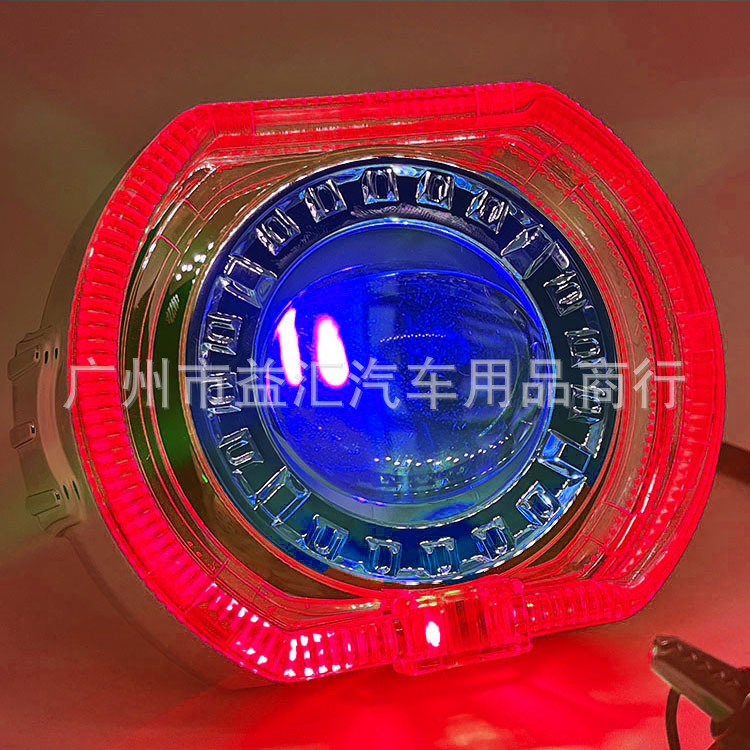 Devil Eye LED priekinis žibintas motociklui su integruota lęšiu, IP68, 25W, 9-60V, 3000 lm