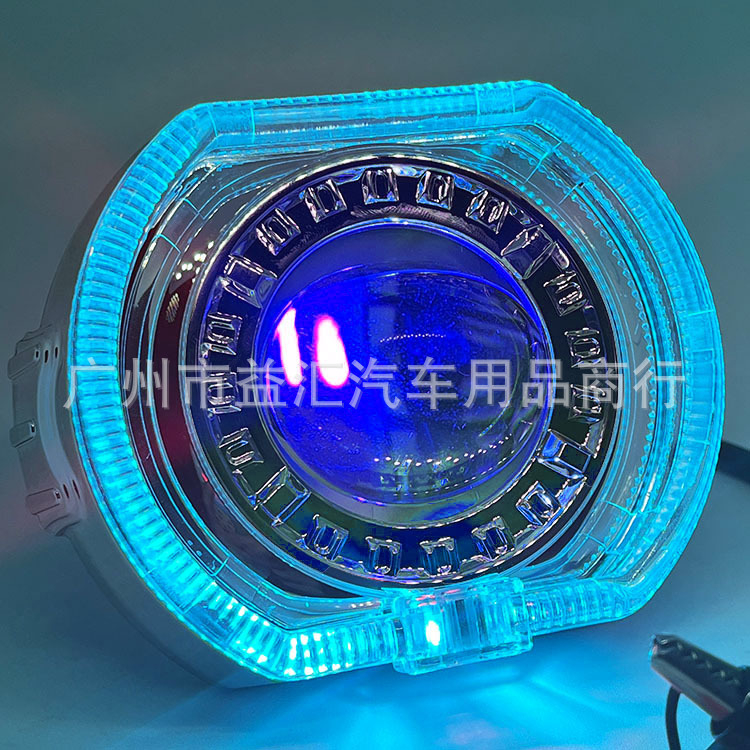 Devil Eye LED priekinis žibintas motociklui su integruota lęšiu, IP68, 25W, 9-60V, 3000 lm