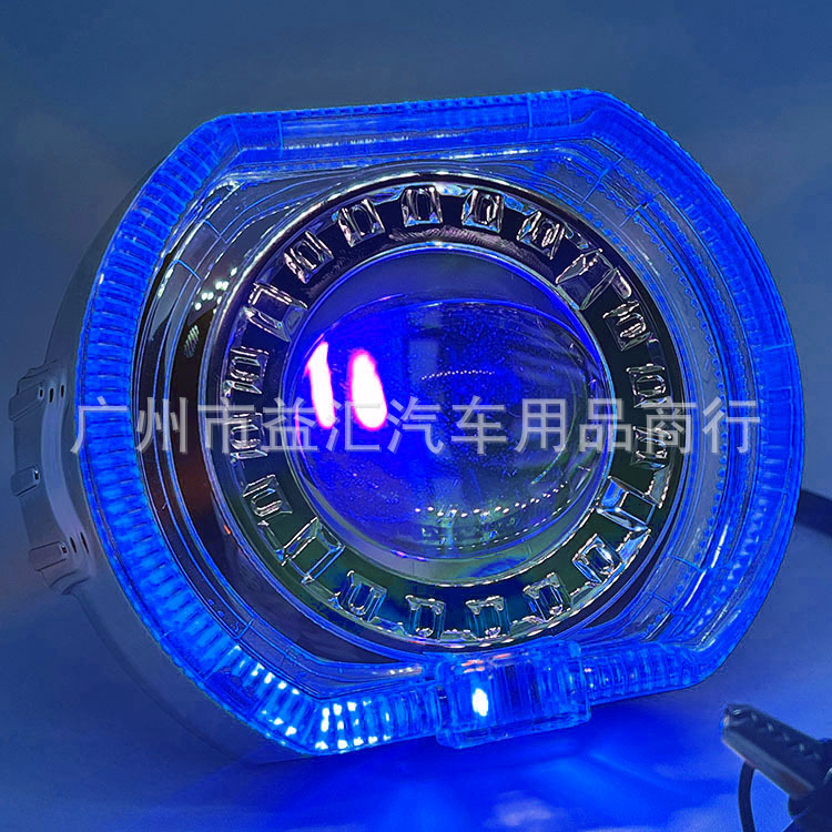 Devil Eye LED priekinis žibintas motociklui su integruota lęšiu, IP68, 25W, 9-60V, 3000 lm