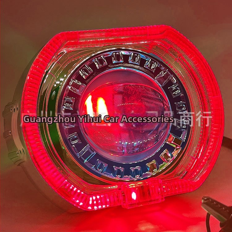 Devil Eye LED priekinis žibintas motociklui su integruota lęšiu, IP68, 25W, 9-60V, 3000 lm