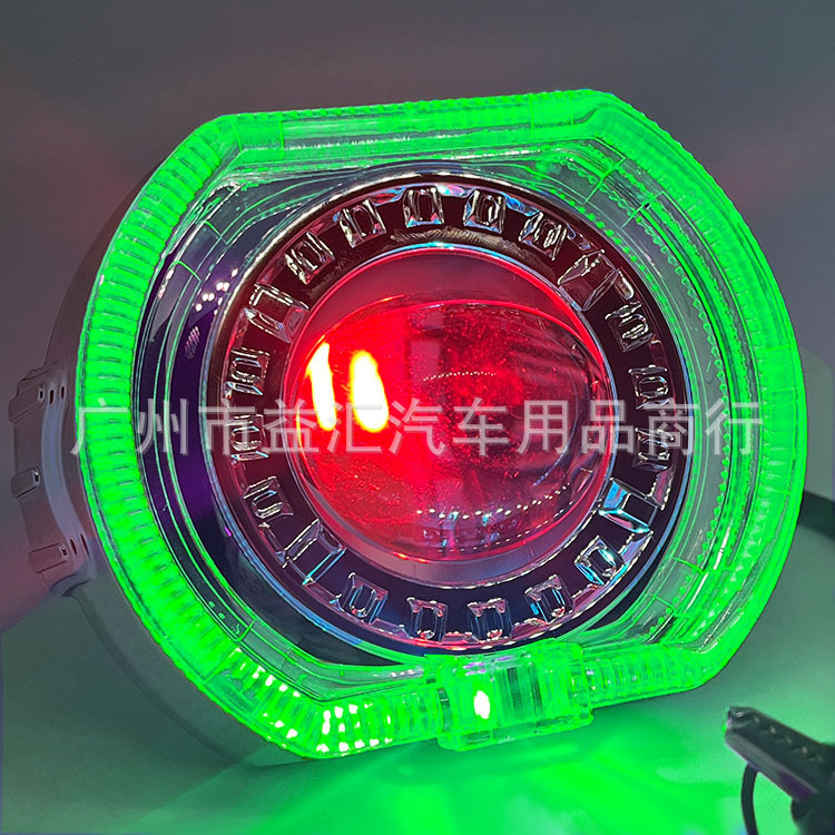 Devil Eye LED priekinis žibintas motociklui su integruota lęšiu, IP68, 25W, 9-60V, 3000 lm