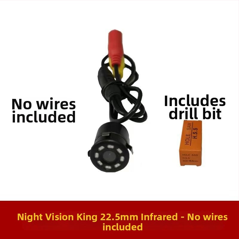 Автомобилна камера за монтаж за задно виждане с инфрачервено нощно виждане, CCD сенсор, водоустойчива, 12V захранване