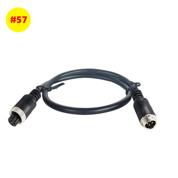 Aviācijas savienojošais vads AV skaņai uz RCA un DC – ABS korpuss, 12V, 40 g