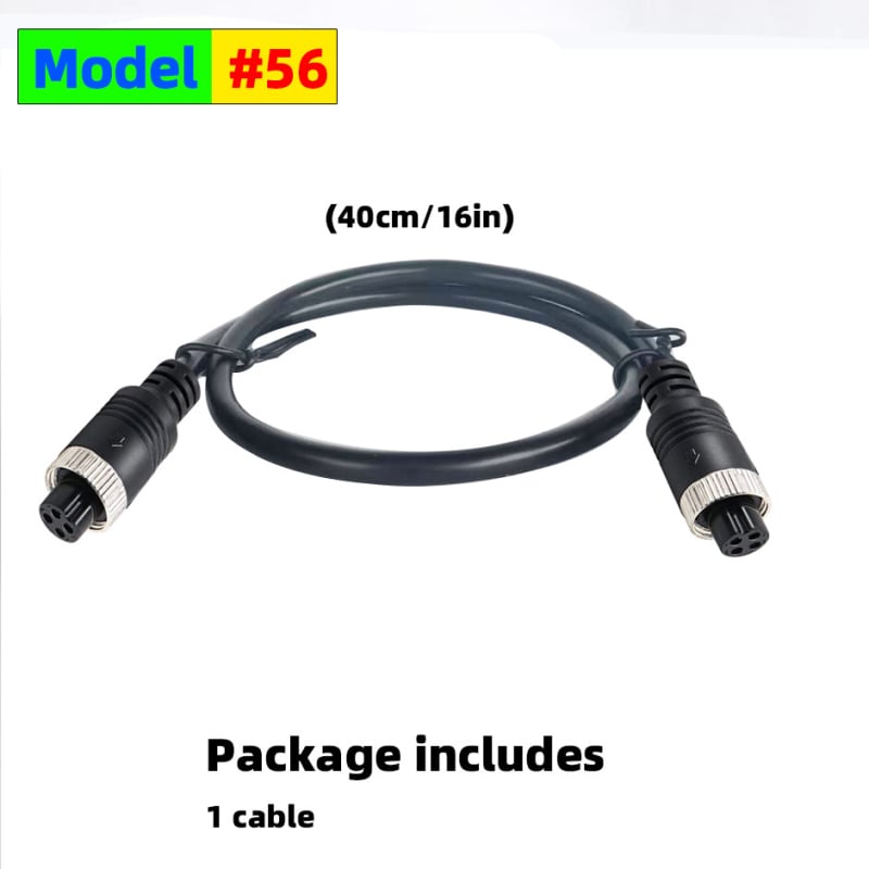 Aviācijas savienojošais vads AV skaņai uz RCA un DC – ABS korpuss, 12V, 40 g