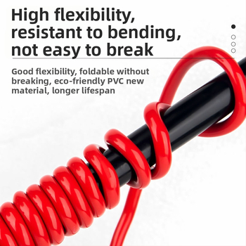 Automobilių įkrovimo laidai su vario padengtu aliuminio arba grynu varu branduoliu, PVC izoliacija, ilgis 2–5 m, suderinama su visais modeliais