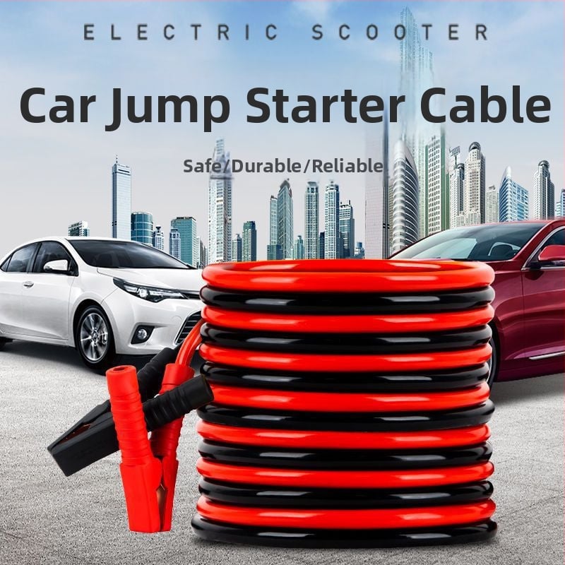 Automobilių įkrovimo laidai su vario padengtu aliuminio arba grynu varu branduoliu, PVC izoliacija, ilgis 2–5 m, suderinama su visais modeliais