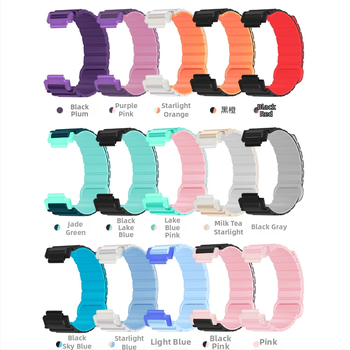 HW silikona magnētiskā siksna bērnu pulksteņiem Mi Tu 4C/5C/6C/2S/U1/6X/C7A/7X