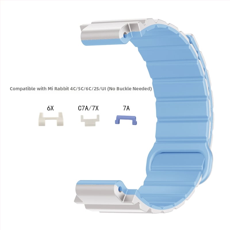HW silikona magnētiskā siksna bērnu pulksteņiem Mi Tu 4C/5C/6C/2S/U1/6X/C7A/7X
