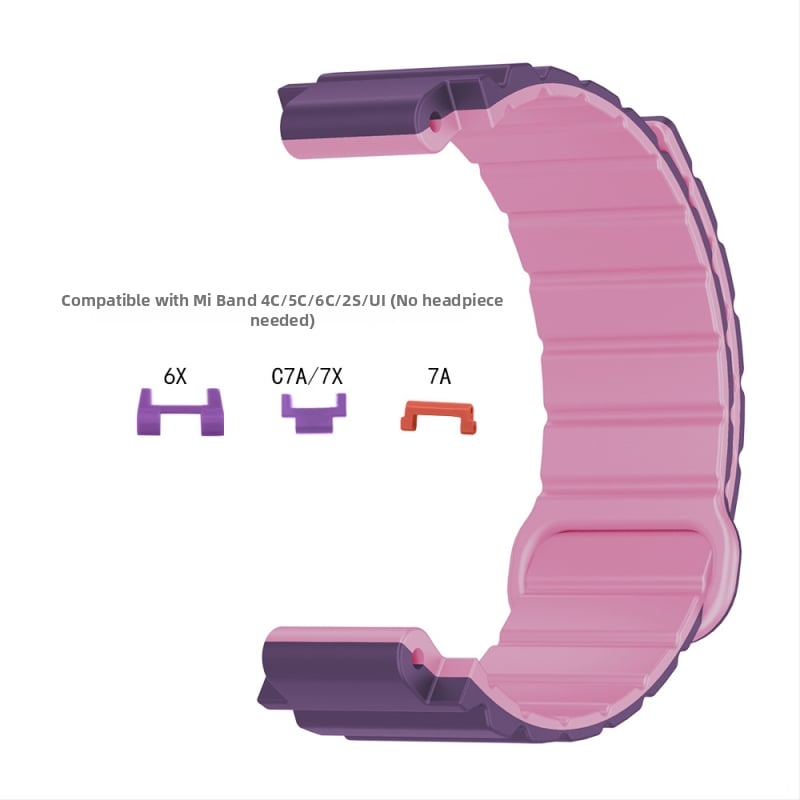 HW silikona magnētiskā siksna bērnu pulksteņiem Mi Tu 4C/5C/6C/2S/U1/6X/C7A/7X
