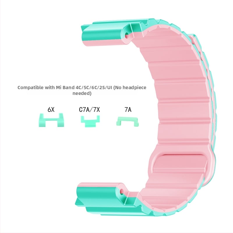HW silikona magnētiskā siksna bērnu pulksteņiem Mi Tu 4C/5C/6C/2S/U1/6X/C7A/7X