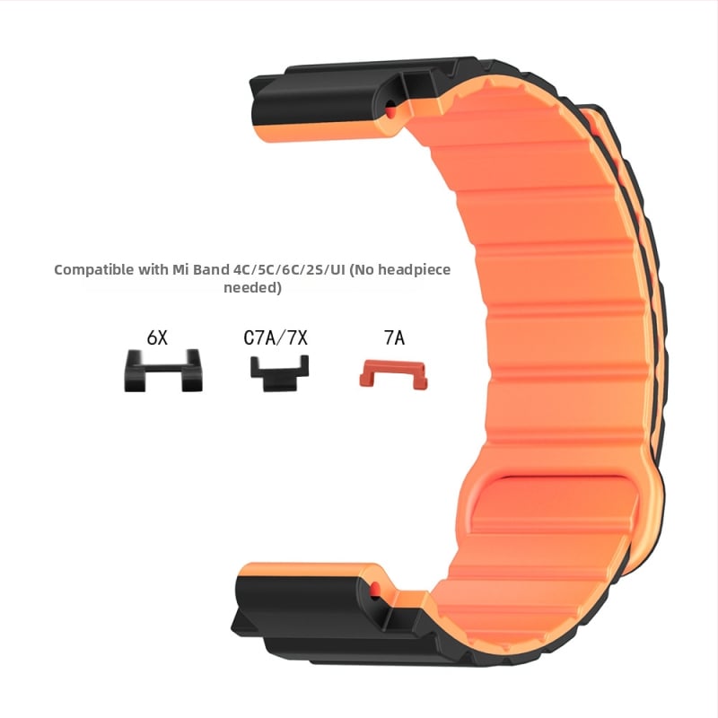 HW silikona magnētiskā siksna bērnu pulksteņiem Mi Tu 4C/5C/6C/2S/U1/6X/C7A/7X