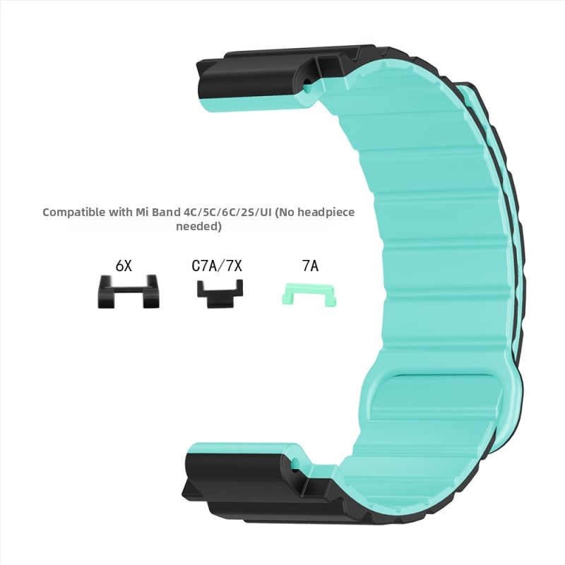 HW silikona magnētiskā siksna bērnu pulksteņiem Mi Tu 4C/5C/6C/2S/U1/6X/C7A/7X