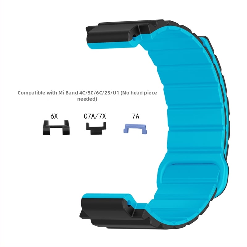 HW silikona magnētiskā siksna bērnu pulksteņiem Mi Tu 4C/5C/6C/2S/U1/6X/C7A/7X