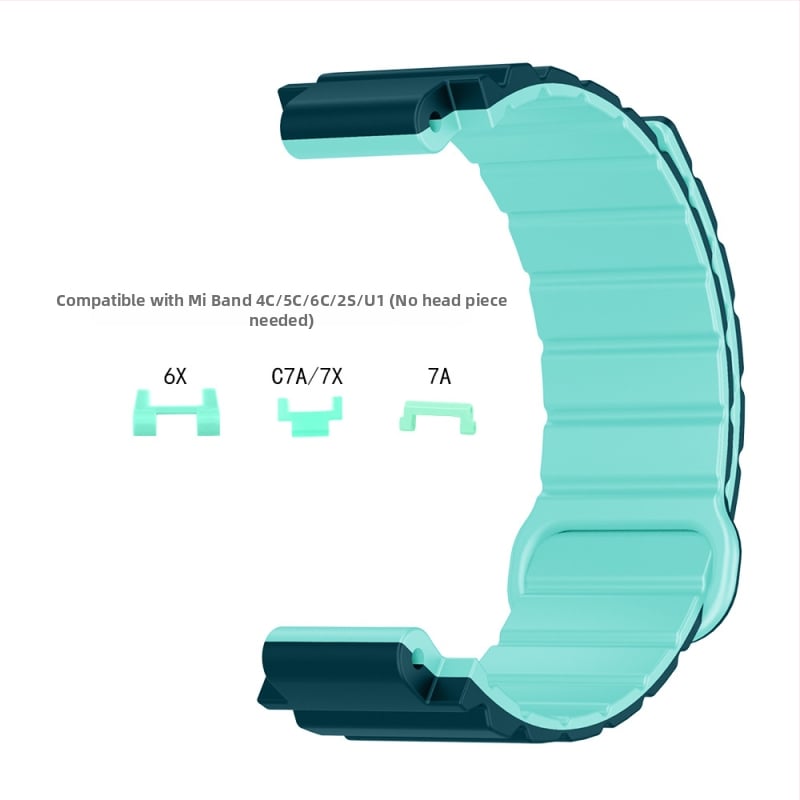 HW silikona magnētiskā siksna bērnu pulksteņiem Mi Tu 4C/5C/6C/2S/U1/6X/C7A/7X
