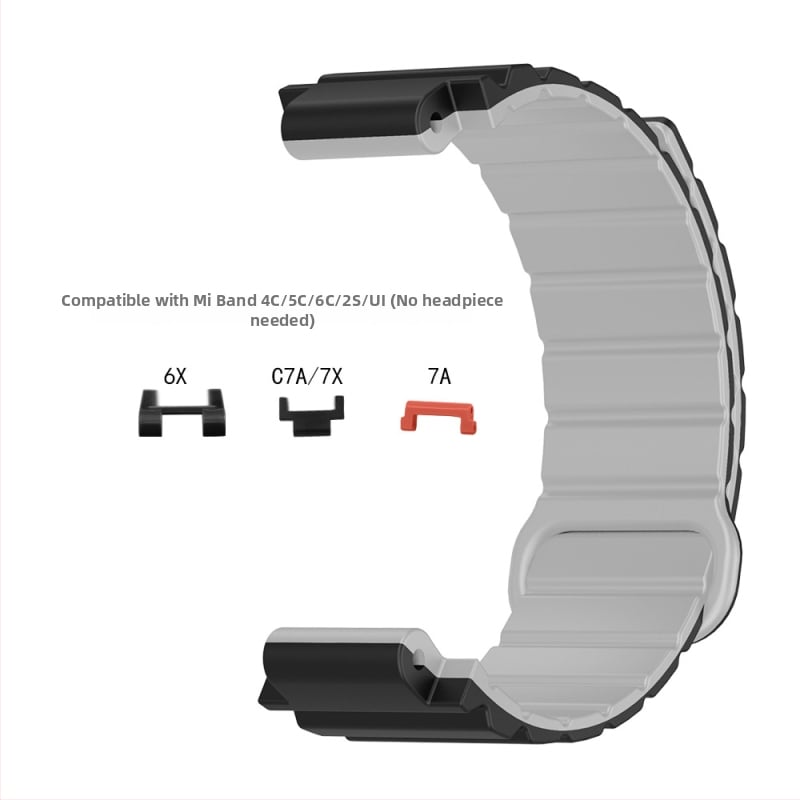 HW silikona magnētiskā siksna bērnu pulksteņiem Mi Tu 4C/5C/6C/2S/U1/6X/C7A/7X