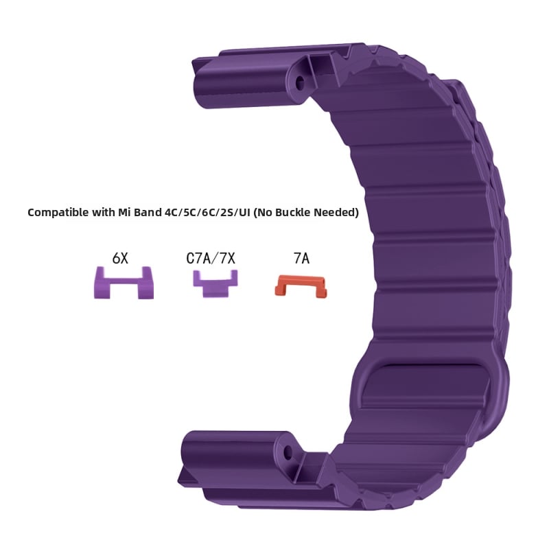 HW silikona magnētiskā siksna bērnu pulksteņiem Mi Tu 4C/5C/6C/2S/U1/6X/C7A/7X