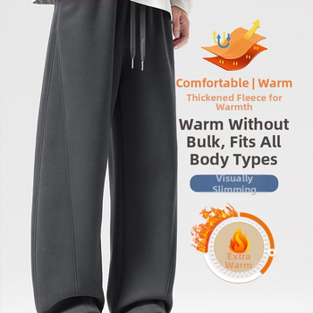 Αντρικά παντελόνια Scimitar, ίσια γραμμή, cropped μήκος, ελαστική μέση, χοντρό φλίς, χειμερινά αθλητικά