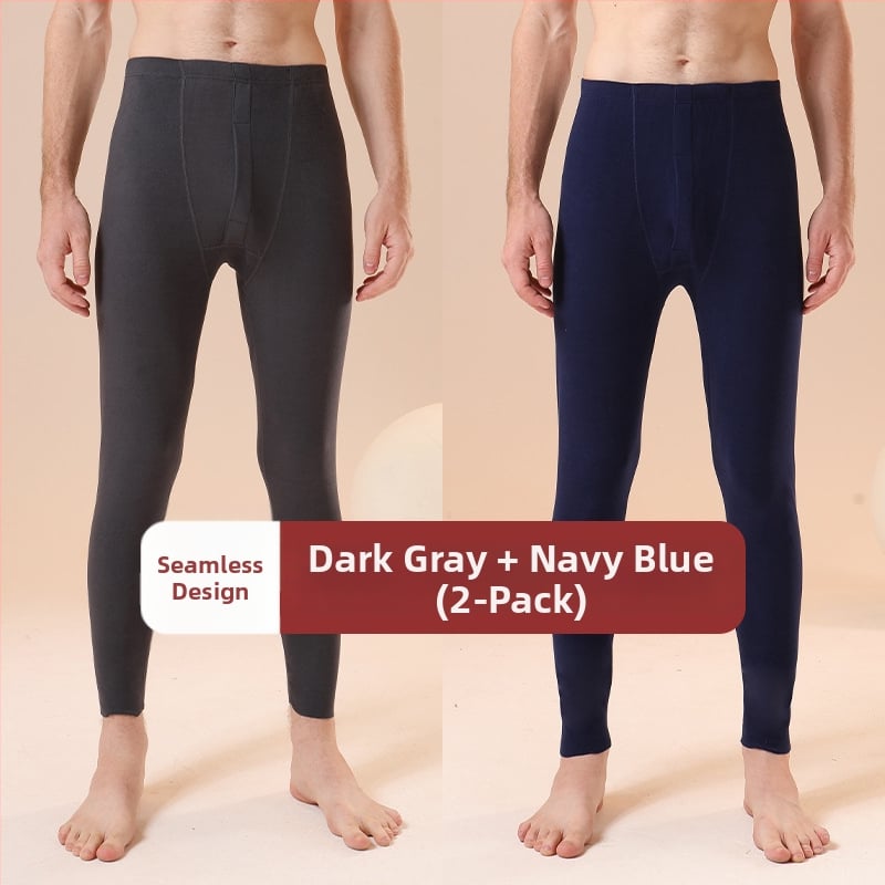 Vīriešu bezšuvju termālās bikses ziemai | Poliesteris; augsts viduklis; auduma svars 181–200 g/m2; uztur siltumu