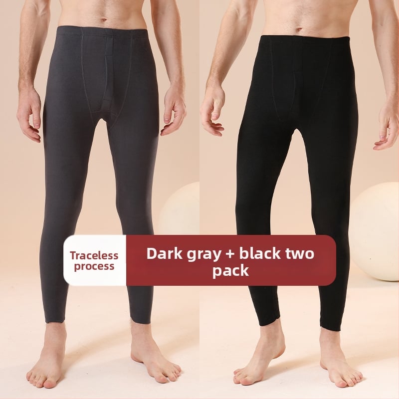 Vīriešu bezšuvju termālās bikses ziemai | Poliesteris; augsts viduklis; auduma svars 181–200 g/m2; uztur siltumu