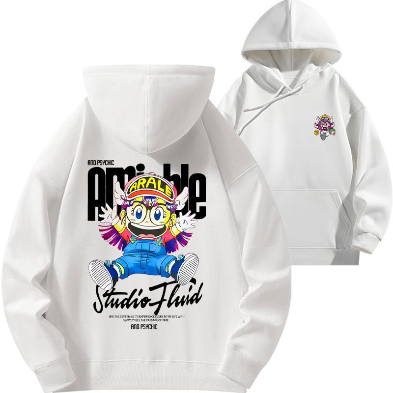 Vīriešu kapuces džemperis ar apdruku, brīvā piegriezuma, kokvilna 81–90%, rudens sezonai