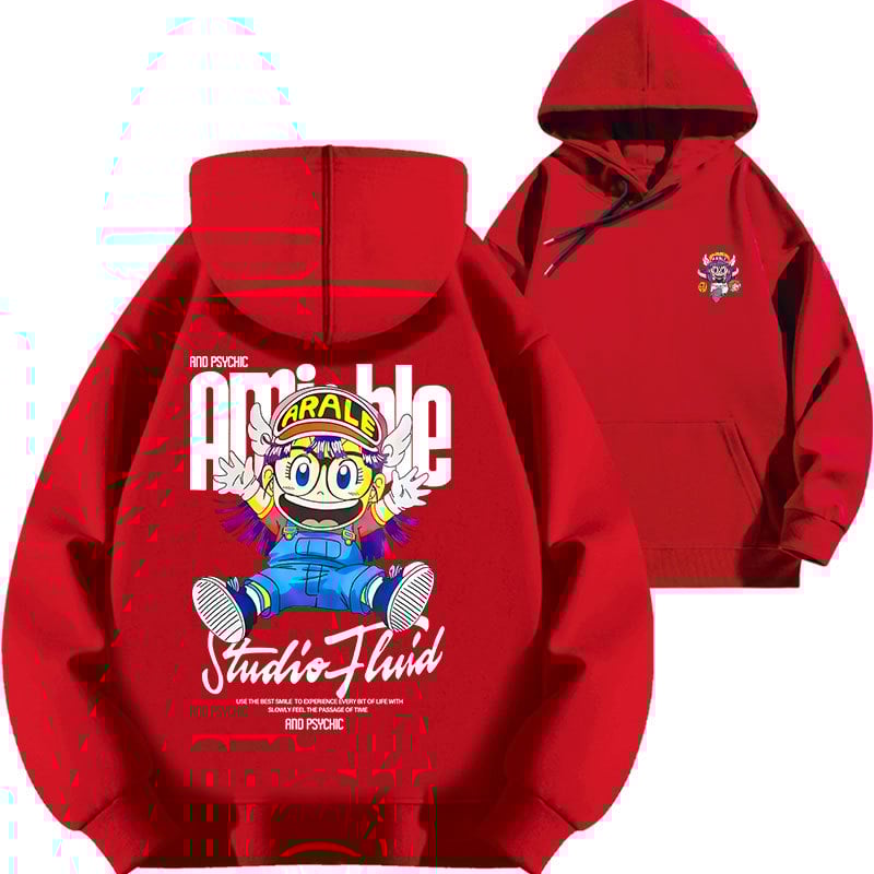 Vīriešu kapuces džemperis ar apdruku, brīvā piegriezuma, kokvilna 81–90%, rudens sezonai