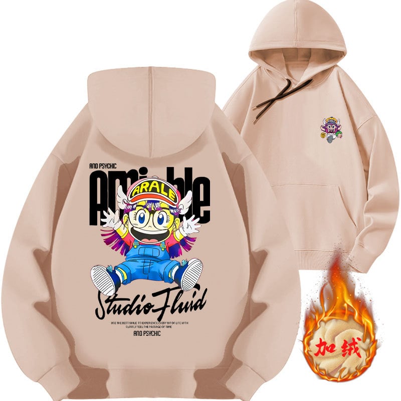 Vīriešu kapuces džemperis ar apdruku, brīvā piegriezuma, kokvilna 81–90%, rudens sezonai