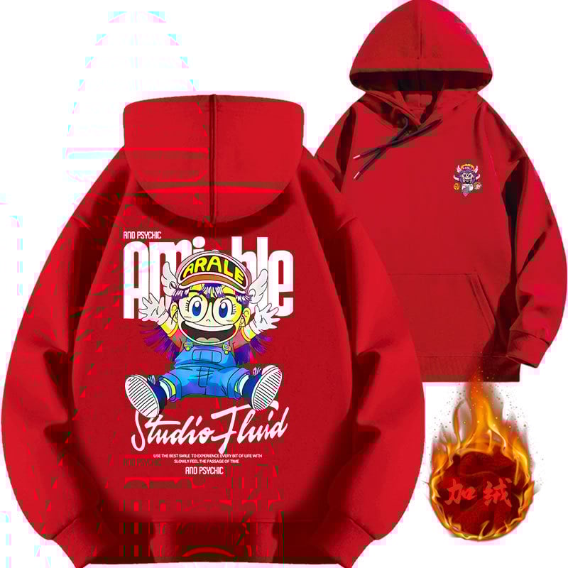 Vīriešu kapuces džemperis ar apdruku, brīvā piegriezuma, kokvilna 81–90%, rudens sezonai