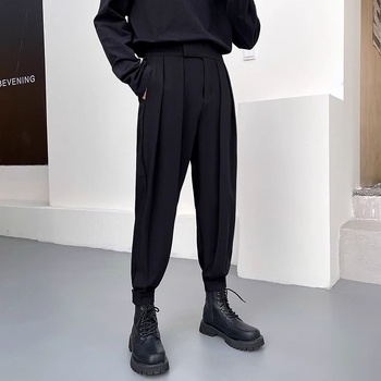 Vyrinės kasdieninės kelnės su fliso įdėklu, vidurio juosmens, tiesus kirpimas, blauzdelė iki kulkšnies, užtrauktukas