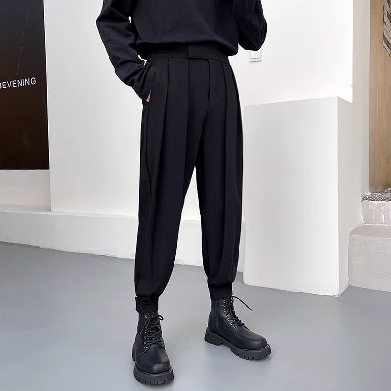 Vyrinės kasdieninės kelnės su fliso įdėklu, vidurio juosmens, tiesus kirpimas, blauzdelė iki kulkšnies, užtrauktukas