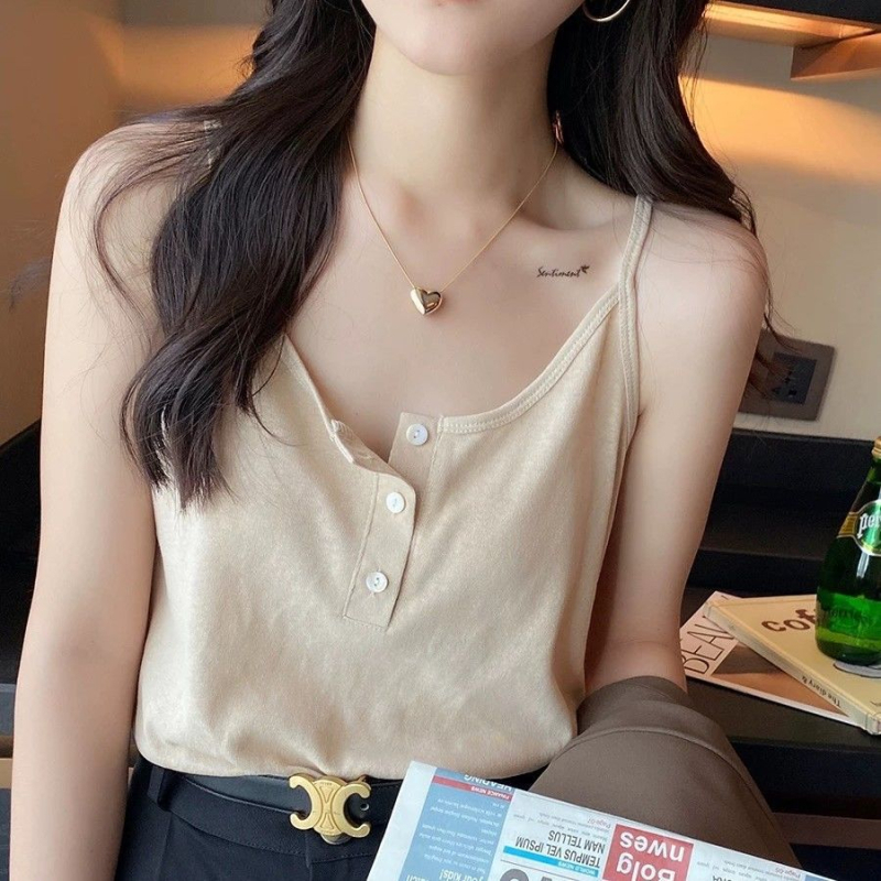 Top camisol pentru femei - amestec poliester-elastan, guler înalt, croială în formă de A, lungime scurtă, stil sexy casual